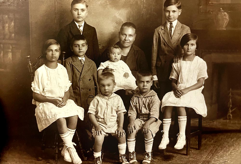 Young Joseph S. Bruno and his family.